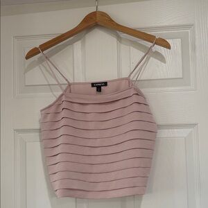Express Blush Ribbed Camisole